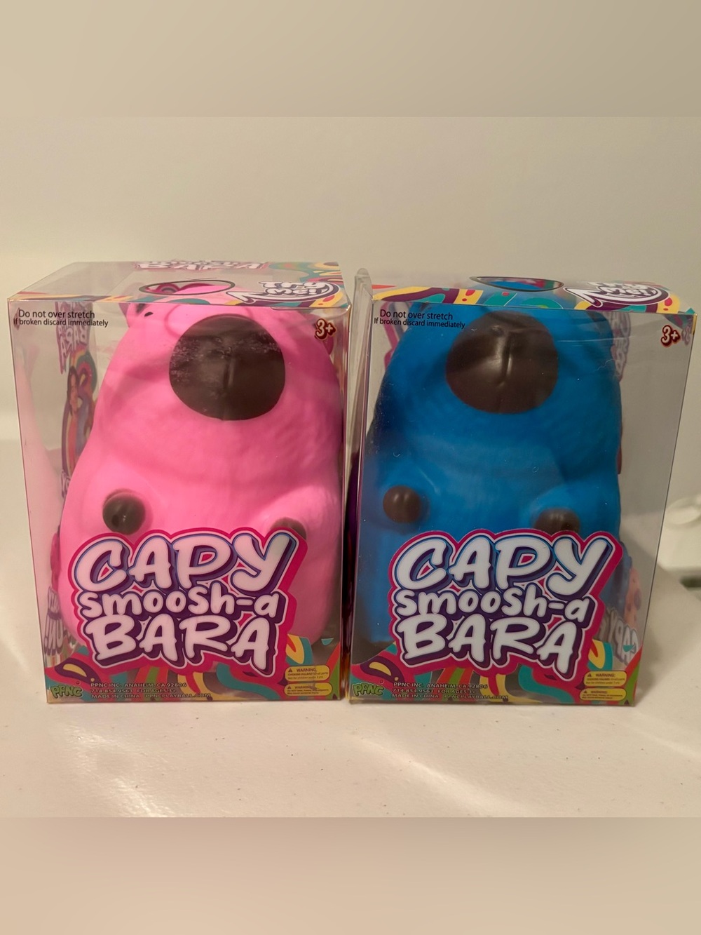 PPNC Capybara Blue & Pink Jumbo Squishy Toys Five Below